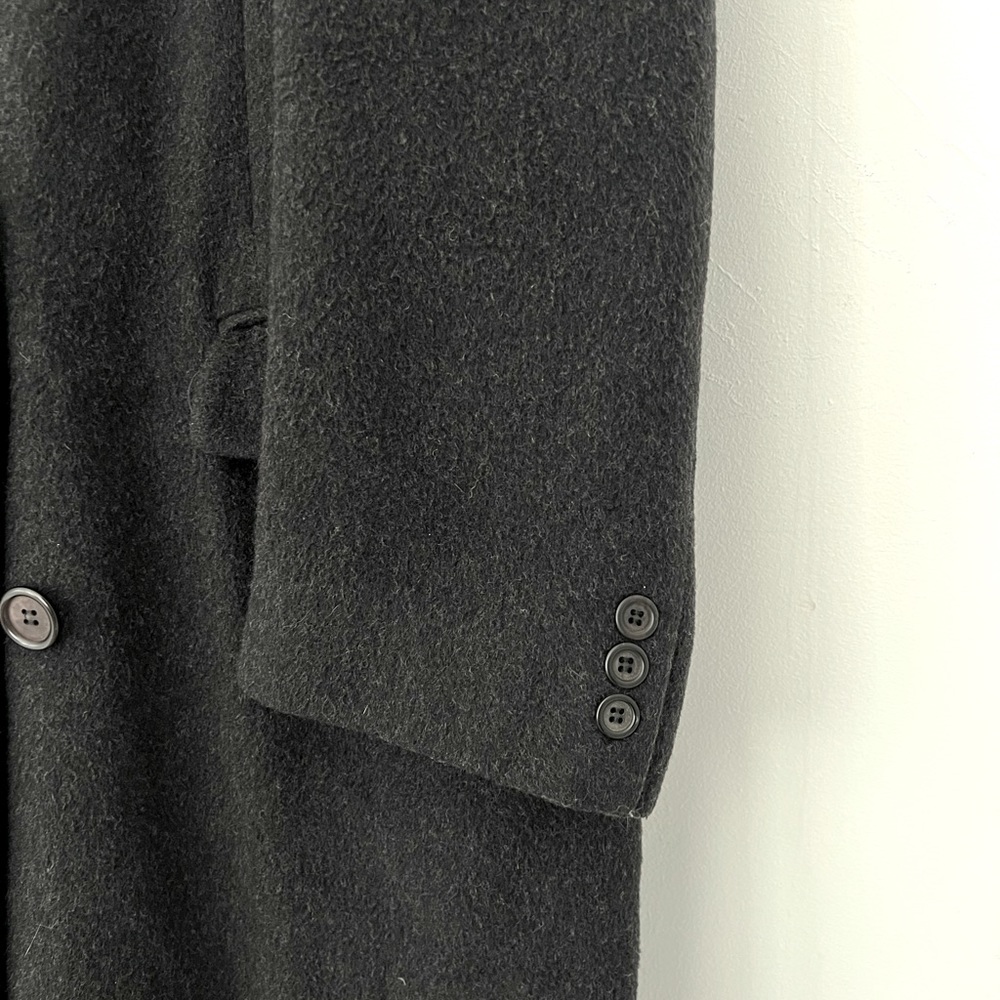 Adolfo Double Breasted Wool / Cashmere Blend Coat